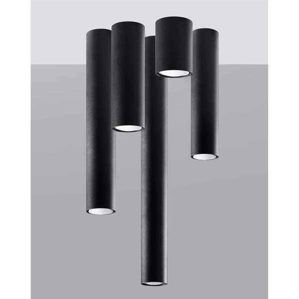 Minimalistyczna lampa sufitowa SL.1000 czarna do jadalni