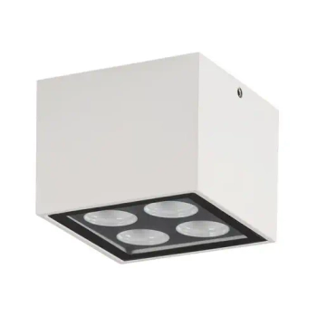 Sufitowa lampa zewnętrzna JUNERIO LE75263 LED 8W 3000K kostka IP54 biała