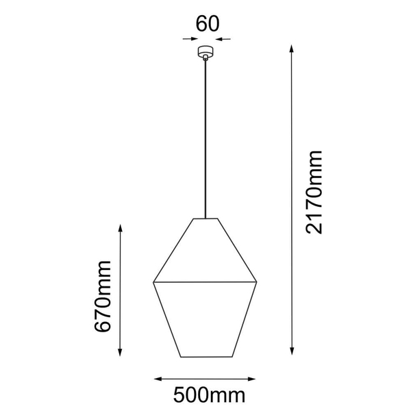 Lampa zwisająca Hagata 5125 Shilo cage boho klatka do salonu szary