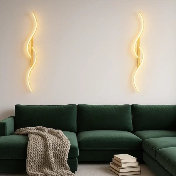 Ledowy kinkiet do jadalni Persi KSPER-Z LED 16W 3000K złoty