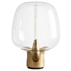 Nocna lampka do sypialni FATA ST-7278-S GOLD bubble przezroczysta złoty