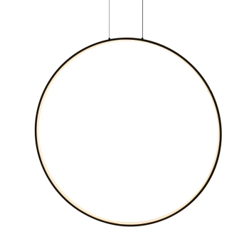 Wisząca lampa do jadalni VISUAL czarna P0654 1xLED 28W 3000K IP44 ring
