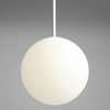 Lampa wisząca BOSSO 1087G Aldex szklana kula biała