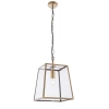 Łańcuchowa lampa wisząca Hurst 95835 szklana mosiądz przezroczysty