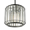 Lampa wisząca Naeva NAE0122 Dar Lighting na łańcuchu przezroczysta czarna