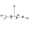 Lampa sufitowa Smokey ABIGALI-MD2003-9PCS-JG molekuły czarne
