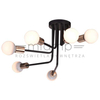 Plafon lampa sufitowa SPILL 36-56542 metalowa industrialna sticks czarna