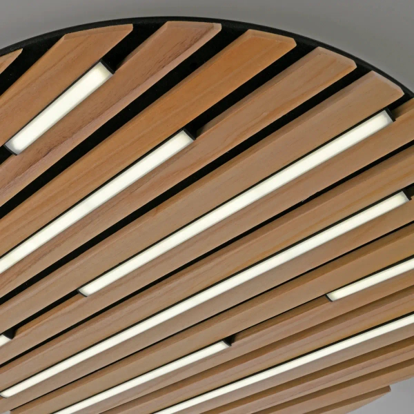 Okrągła lampa sufitowa Q-AKUSTIK brązowa 6421-79 1xLED 38W 2700-5000K CCT