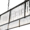 Owalna wisząca lampa Kiran KIR3422 nad stół kryształowy czarny