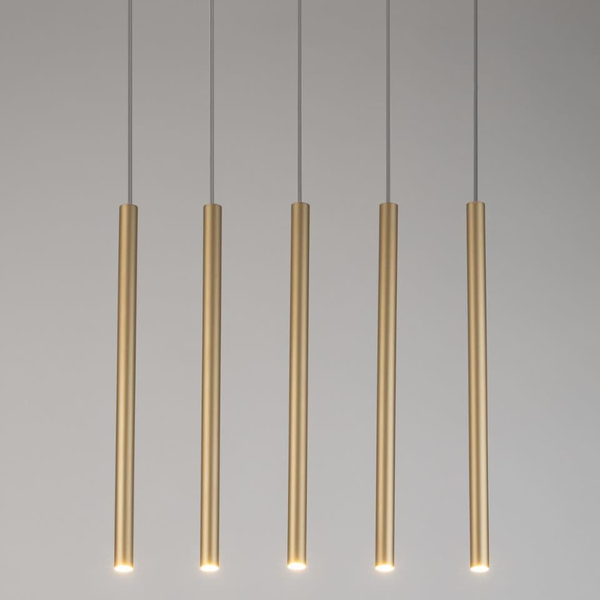 Wielopunktowa lampa wisząca Sopel 33617 Sigma cylindriczna złota