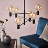LAMPA wisząca CAPITAL 107281 Markslojd metalowa OPRAWA industrialna ZWIS pręty bulbs sticks loft czarne
