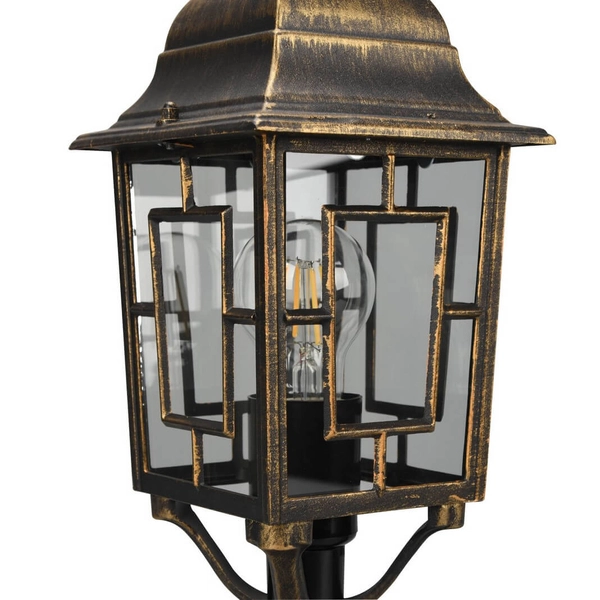 Lampa stojąca Volturno 505960128 IP23 latarnia metalowa rdzawy