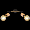 Regulowana LAMPA sufitowa JORNA 54031-2 Globo metalowa OPRAWA regulowane reflektorki czarne drewno