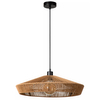 Skandynawska lampa wisząca Yunkai zwis do salonu drewno