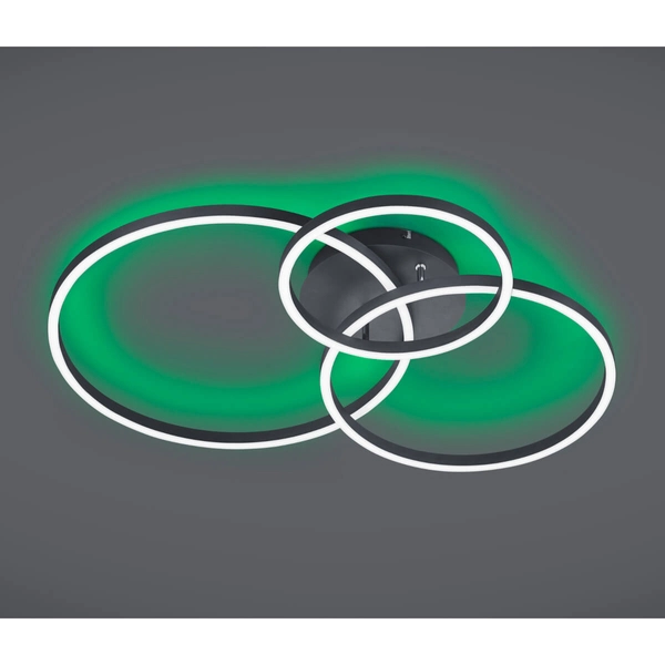 Plafon sufitowy Winona 670810632 Trio LED 28W 2700-6500K ring czarny