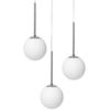 Wisząca LAMPA modernistyczna LAMIA 11036303 Kaspa szklana ORPAWA kaskada ZWIS kule balls chrom białe