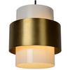 LAMPA wisząca FIRMIN 45497/20/02 Lucide szklana OPRAWA zwis tuba złoty opal