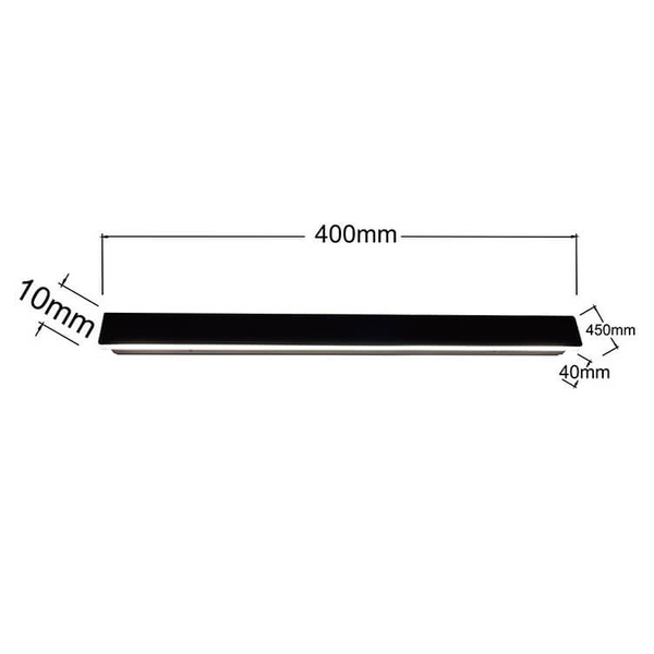 Kinkiet ścienny belka Bodo LP-789/1W 40 BK LED 12W 3000-6000K IP54 czarny