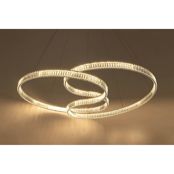 Wisząca lampa salonowa Wave MSE1501100198 Moosee LED 120W 3000K chrom