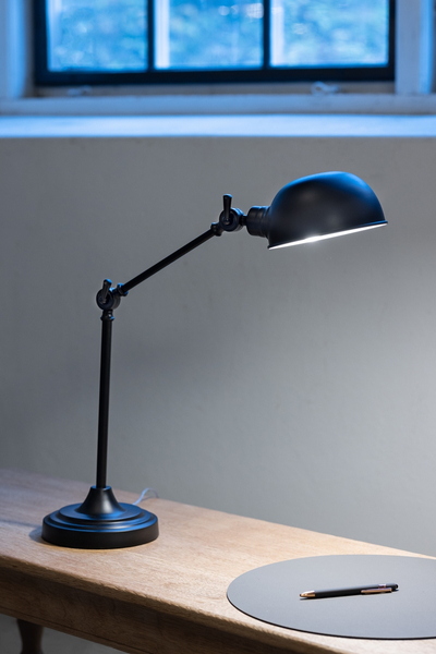 Regulowana lampka stołowa Portland 108584 Markslojd metalowa oprawa czarna