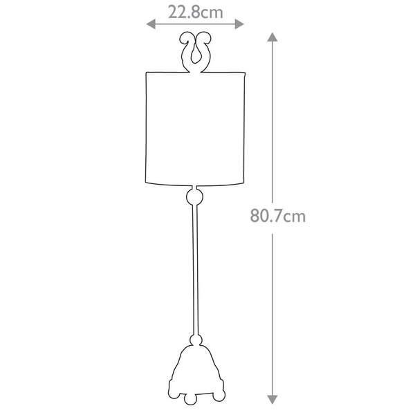 Stołowa lampka do salonu Phoenician FB-PHOENICIAN-TL złota czarna