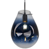 LAMPA wisząca KIMBERLY 316257 Polux loftowa OPRAWA szklany zwis niebieski