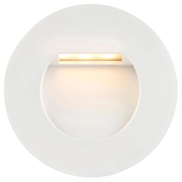 Ramka okrągła do lampy schodowej Albus 103853 biała