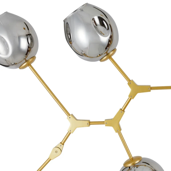 Lampa wisząca Modern Orchid ST-1232-9 gold smoky Step złota szara