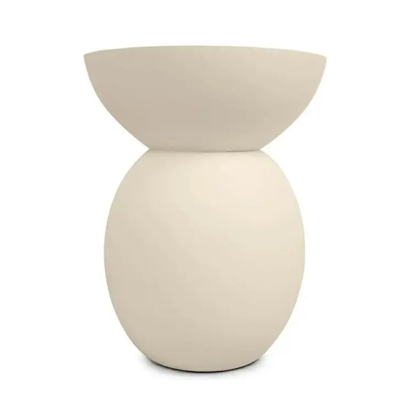 Okrągły stolik kawowy ARENE MM001501100324 beżowy z tworzywa 39cm