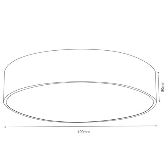 Loftowy plafon sypialniany SENGO 1275 Shilo LED 10W okrągły czarny biały