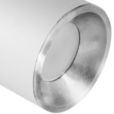 Metalowa lampa podtynkowa PALLAS 314116 tuba do sypialni biała