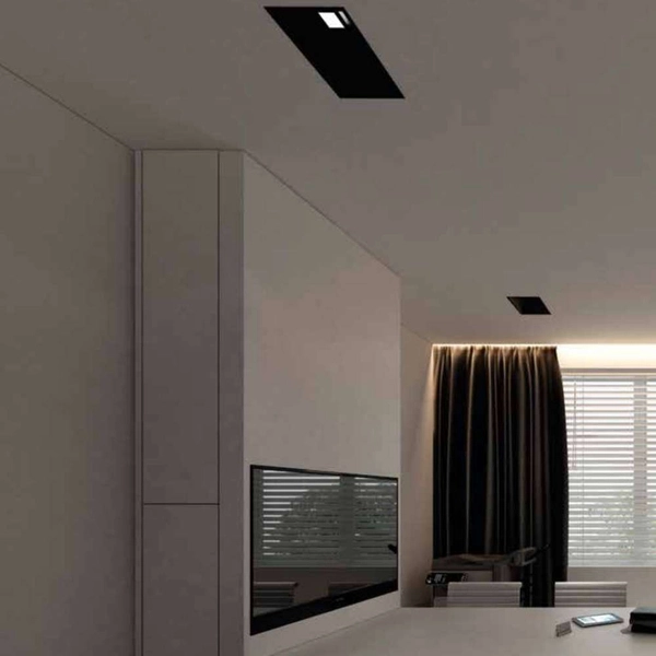 Wpust LAMPA sufitowa UBE IL 8093 Shilo podtynkowa OPRAWA łazienkowa LED 10W 3000K oczko metalowe IP44 czarne