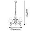 Żyrandol LAMPA wisząca PETRONEL 7078 Rabalux rustykalna OPRAWA vintage drewno orzech rustic