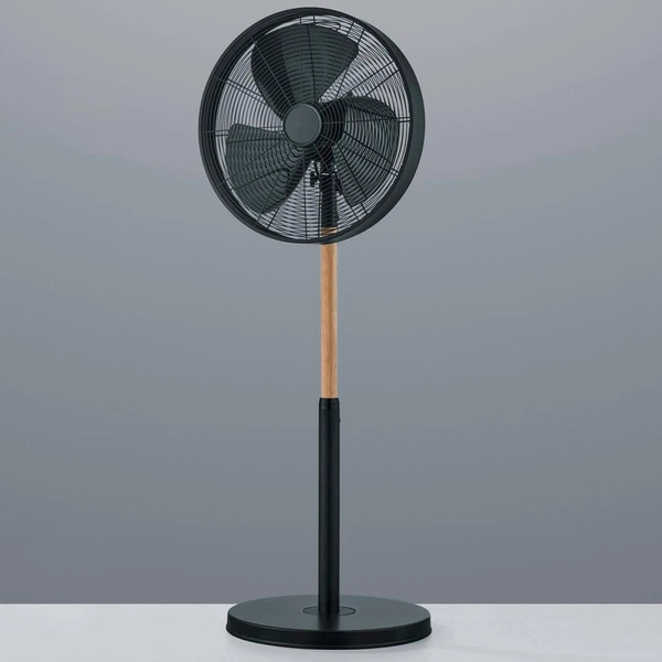Wentylator stojący do sypialni Viking R034-32 RL Light metalowy czarny