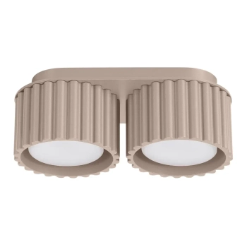 Nasufitowa lampa AURA SL.1818 podwójna ryflowana kaszmirowa