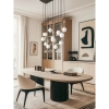 Zwisająca lampa kaskadowa Ero Multicolor XVI OR86416 kule białe czarne