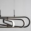 LAMPA wisząca HOYO LE41403 Luces Exclusivas modernistyczna OPRAWA metalowy ZWIS LED 50W 3000K podużny czarny