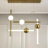 Designerska lampa podwieszana O-line ST-1691S-4 Step LED 128W 3000K mosiądz