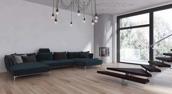 LAMPA wisząca SOLETO LP-90082/10P Light Prestige metalowa OPRAWA industrialny ZWIS kable pająk czarny