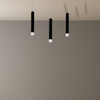 Listwa LAMPA wisząca CARBON ML183 Milagro metalowa OPRAWA zwis LED 15W 4000K sufitowa tuby czarne
