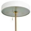 LAMPA podłogowa KKST-MF8872 WHITE okrągła OPRAWA stojąca metalowa złota biała