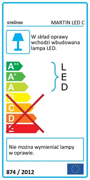 Sufitowa LAMPA plafon MARTIN LED 24W 4000K 02907 Ideus okrągła OPRAWA metalowa biała