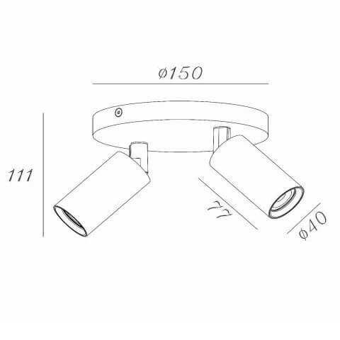 Nowoczesna lampa sufitowa RITMO 09942/12/02 tubki regulowane czarne złote