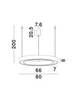 Wisząca lampa nowoczesna SONORA LE42810 LED 60W do sypialni biała