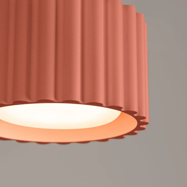 Sufitowa lampa AURA SL.1827 brzoskwiniowa 1xGx53 ryfel tubka metalowa