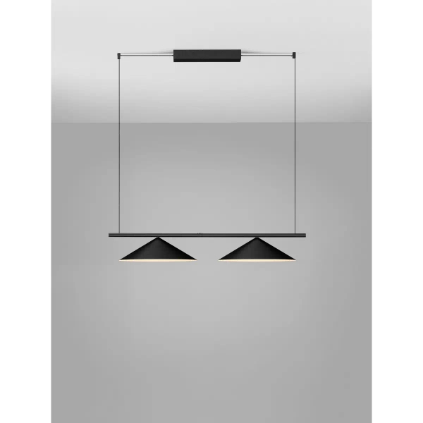 Wisząca lampa stożek ZOLBINO LE45423 LED 24W 3000K czarny