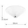Materiałowa lampa przysufitowa Plisado 108702 Markslojd biały