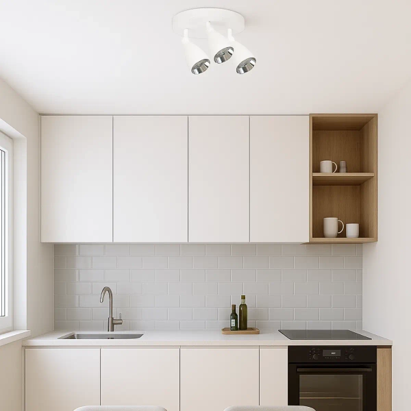 Industrialny plafon Campana LP-3103/3C WH regulowany biały