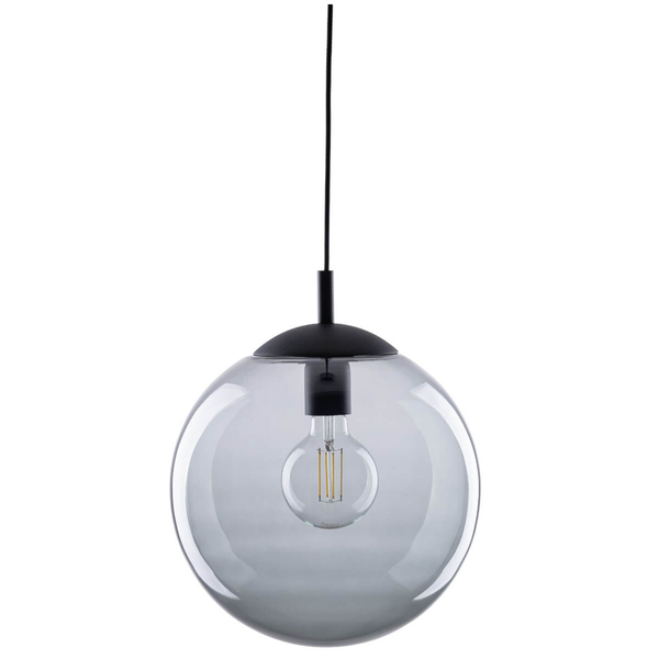 Lampa wisząca nad wyspę Esme 5380 kula metalowa czarna grafitowa