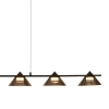 Lampa wisząca geometryczna BLAKE ST-MD1026 czarna szklana metalowa LED 24W 3000K nad stół
